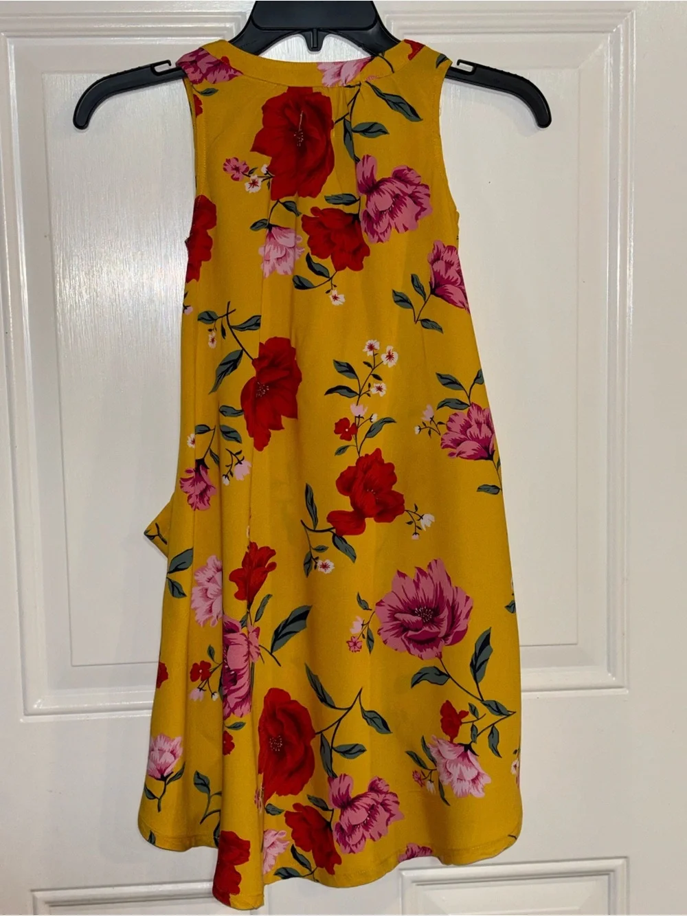 Old Navy Mustard Yellow Floral High-Low Dress